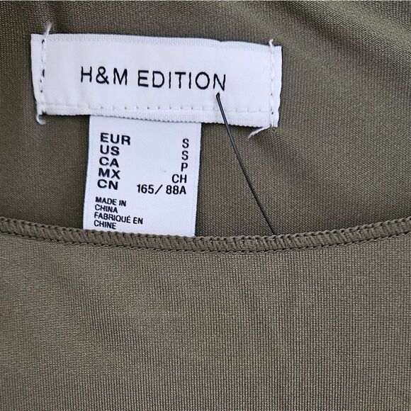 H&m Edition Olive Embellished Blouse - Picture 5 of 5